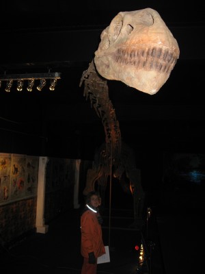 Marion onder een langnek